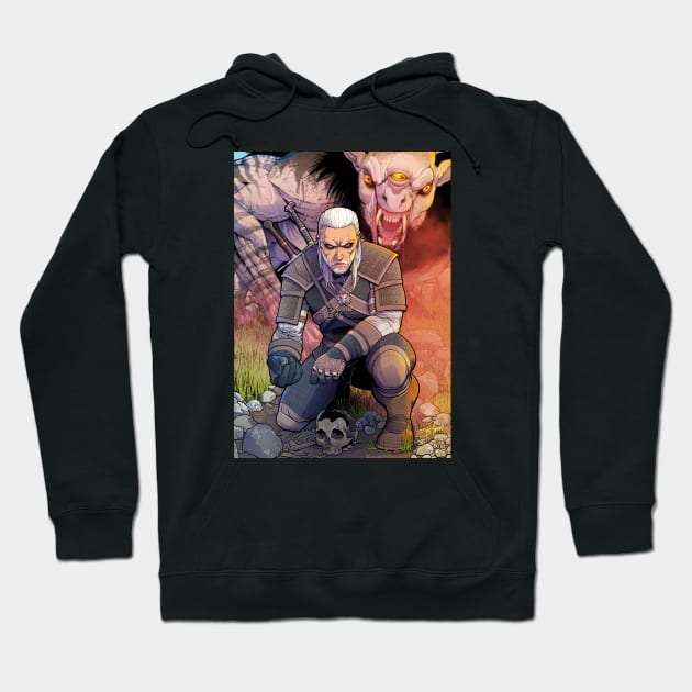 Geralt witcher Hoodie by LeviCleemanArt